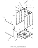 Front panel, cabinet & base