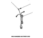 Speed Queen AWE951 wire harnesses & power cord diagram