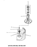 Agitator, drive bell & seal seat