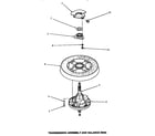 Speed Queen AWM631 transmission assembly & balance ring diagram