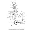 Speed Queen AA6421 motor, mounting bracket, belts & idler assembly diagram