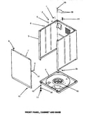 Front panel, cabinet & base