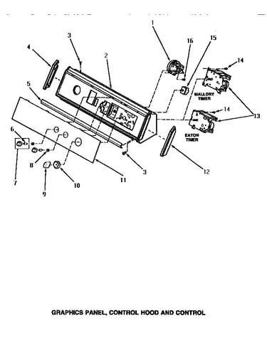Graphics panel, control hood & control