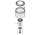 Speed Queen AWM551 hub and transmission tube seal (change) diagram