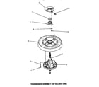Speed Queen AWM551 transmission assembly & balance ring diagram