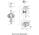 Speed Queen AA5420 33227 transmission assembly components diagram