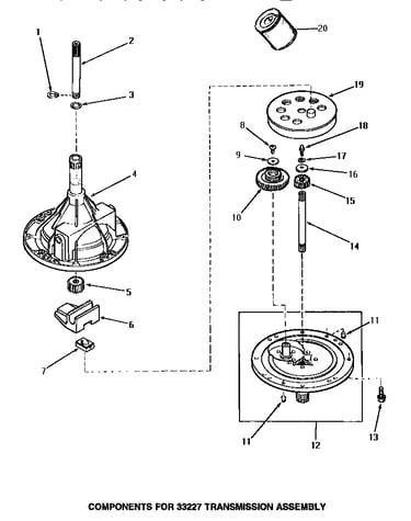 33227 transmission assembly components