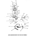 Speed Queen AA5420 motor, mounting bracket, belts & idler assembly diagram