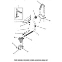 Speed Queen AA5420 pump assembly, bracket, hoses & siphon break kit diagram