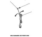 Speed Queen AWM551 wire harnesses & power cord diagram
