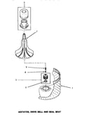 Agitator, drive bell & seal seat