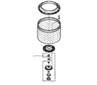 Speed Queen AWM250 hub & transmission tube seal diagram