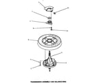 Speed Queen AWM331 transmission assembly & balance ring diagram