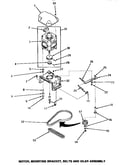 Motor, mounting bracket, belts & idler assembly