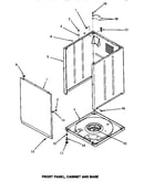 Front panel, cabinet & base