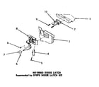 Speed Queen DC5600 m110063 door latch diagram