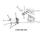 Speed Queen DC5600 m110204 door latch diagram