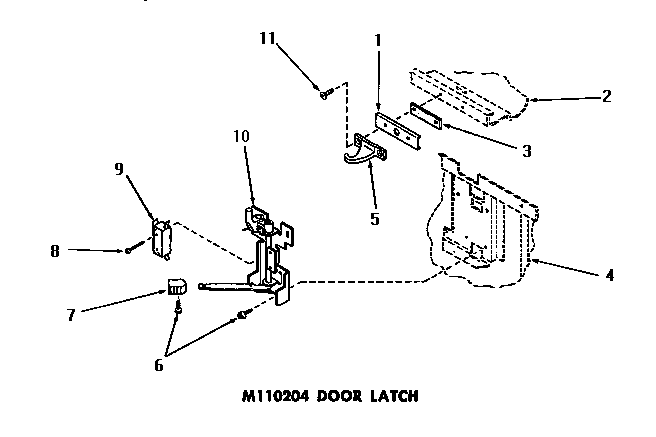 M110204 door latch