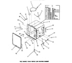 Speed Queen DC5600 tub, gasket, float switch & heating element diagram