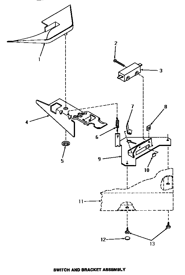 SWITCH & BRACKET ASSEMBLY (HA3000) (HA3001) (HA4000) (HA4001) (HA4010) (HA4011) (HA4210) (HA4211) (HA4290) (HA4291) (HA4500) (HA4501) (HA4510) (HA4511) (HA4520) (HA4521) (HA4590) (HA4591) (HA5000) (HA5001) (HA5590) (HA5591) (HA6000) (HA6001)