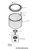 Lint filter, washtub & hub (through serial number f3490044) (ha3000) (ha3001) (ha4000) (ha4001) (ha4010) (ha4011) (ha4210) (ha4211) (ha4290) (ha4291) (ha4500) (ha4501) (ha4510) (ha4511) (ha4520) (ha4521) (ha4590) (ha4591) (ha5000) (ha5001) (ha5590) (ha559