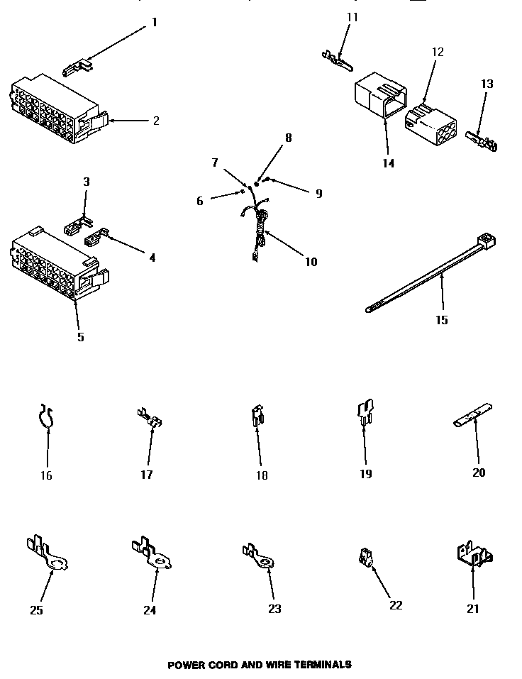 POWER CORD & WIRE TERMINALS (HA3000) (HA3001) (HA4000) (HA4001) (HA4010) (HA4011) (HA4210) (HA4211) (HA4290) (HA4291) (HA4500) (HA4501) (HA4510) (HA4511) (HA4520) (HA4521) (HA4590) (HA4591) (HA5000) (HA5001) (HA5590) (HA5591) (HA6000) (HA6001)