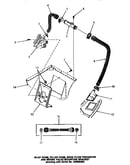 Inlet hose, filler hose, back flow preventer & bracket