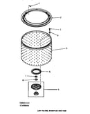 Lint filter, washtub & hub (through serial number f3490044)