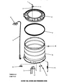 Outer tub, cover & pressure hose (thru serial no. l3627520)