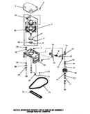 Motor, mounting bracket, belts & idler assembly
