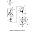 Speed Queen HA6450 30123 & 30946 transmission assemblies components diagram