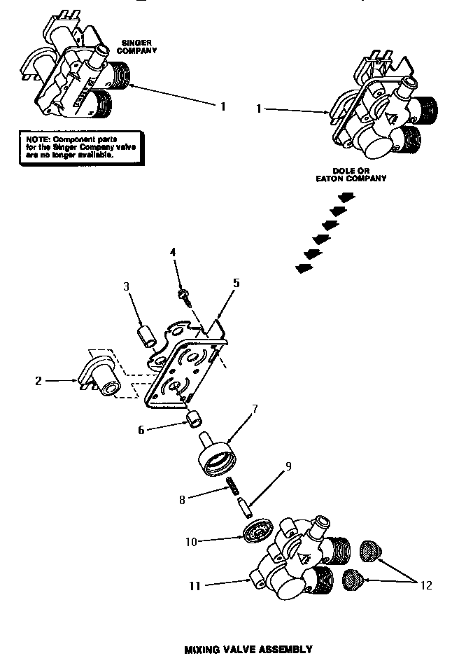 MIXING VALVE ASSEMBLY