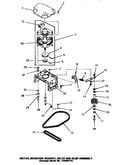 Motor, mounting bracket, belts & idler assembly