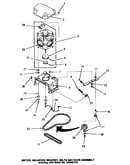 Motor, mounting bracket, belts & idler assembly