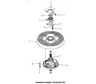 Speed Queen HA2010 transmission assembly & balance ring diagram