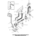 Speed Queen HA2010 pump  assembly, bracket, hoses & siphon break kit diagram