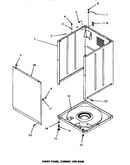 Front panel, cabinet & base