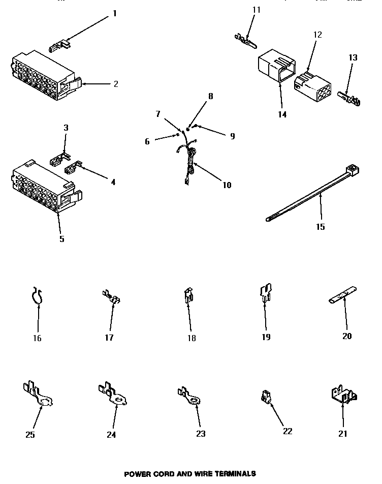 POWER CORD & WIRE TERMINALS