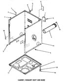 Cabinet, exhaust duct & base