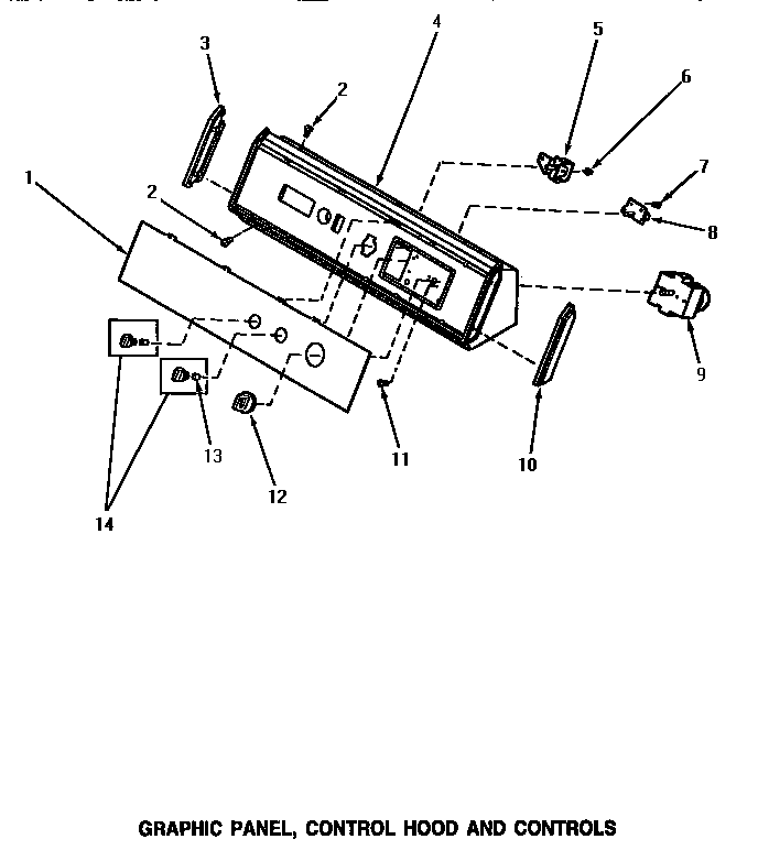 GRAPHIC PANEL, CONTROL HOOD & CONTROLS