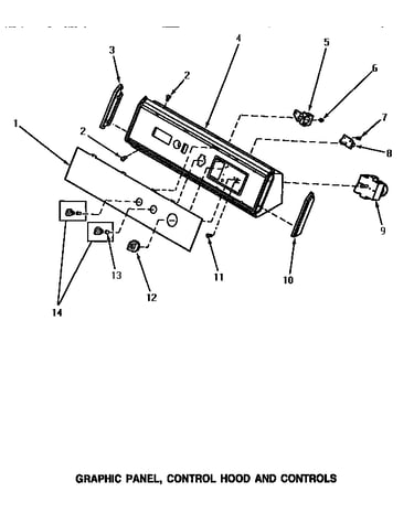 Graphic panel, control hood & controls