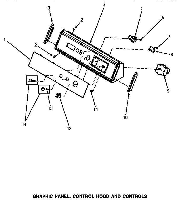 GRAPHIC PANEL, CONTROL HOOD & CONTROLS