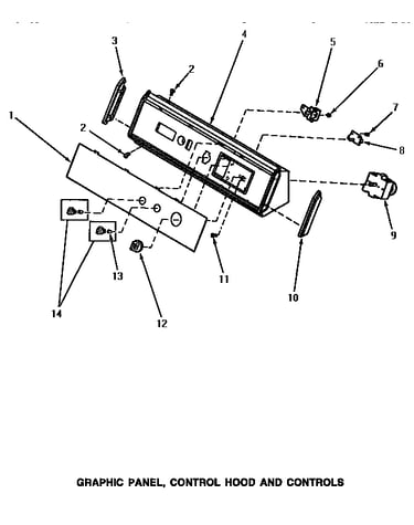Graphic panel, control hood & controls