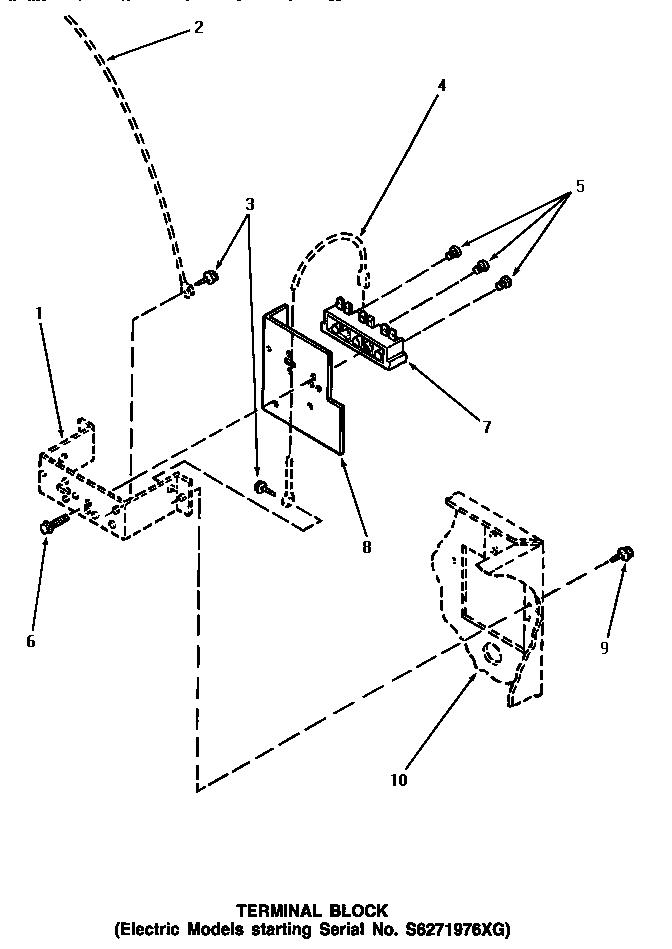 TERMINAL BLOCK (STARTING SERIAL NUMBER S6271976XG)