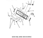 Speed Queen NG4619 graphic panel, control hood & controls diagram