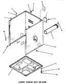 Cabinet, exhaust duct & base