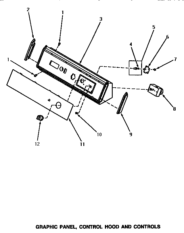 GRAPHIC PANEL, CONTROL HOOD & CONTROLS