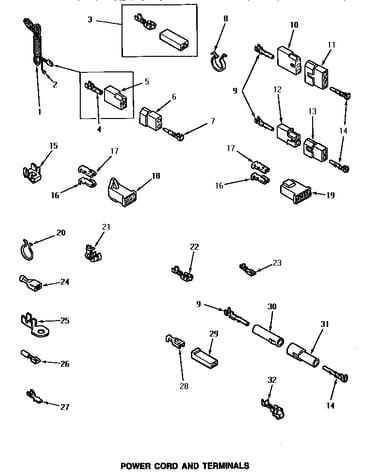 Power cord & terminals