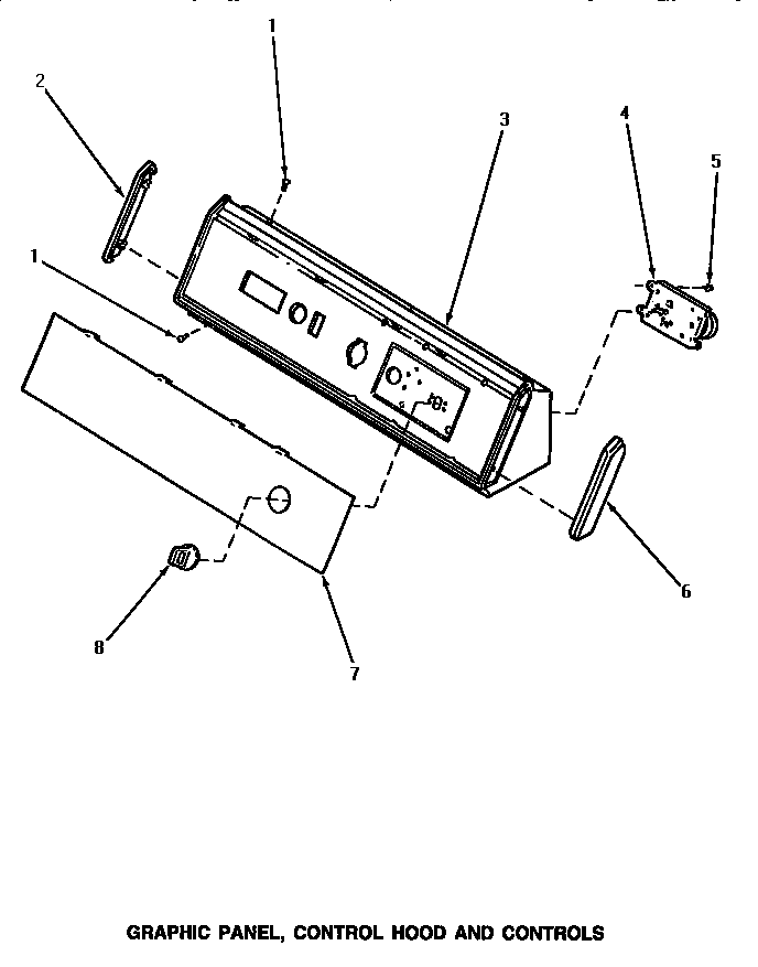 Graphic panel, control hood & controls