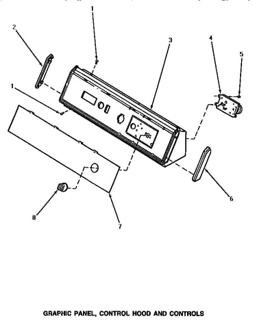 Graphic panel, control hood & controls